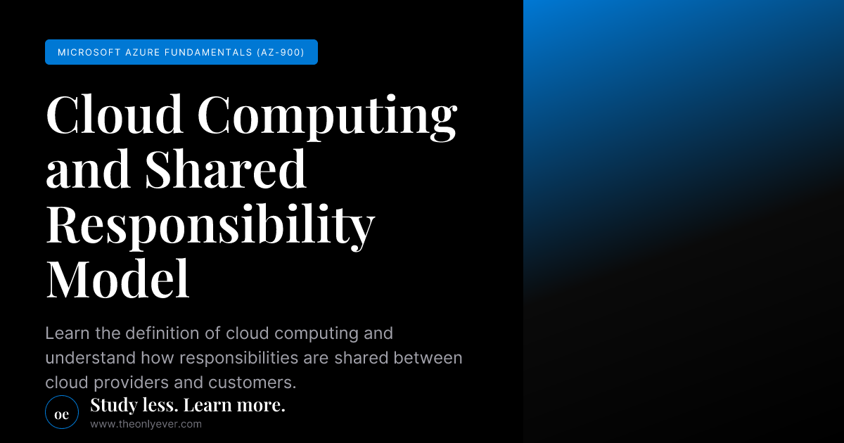Cloud Computing and Shared Responsibility Model - Microsoft Azure ...