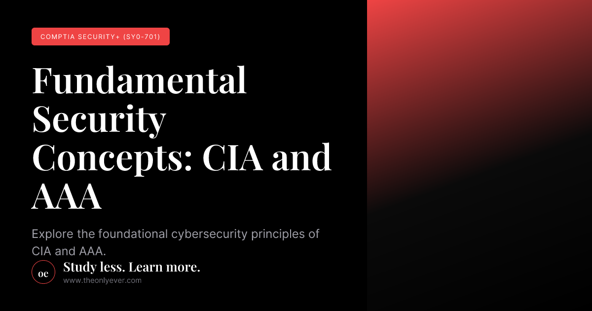 Fundamental Security Concepts: CIA and AAA - CompTIA Security+ (SY0-701 ...